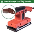 thumbnail image 2 of Hojas de lijado de gancho y lazo Unique Bargains 180x180mm rojas 600 grano para un lijado y pulido eficiente en la fabricación y reparación de automóviles y trabajos en madera, 2 of 7