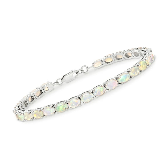 Ross-Simons Ethiopian Opal Tennis Bracelet in Sterling Silver, Women's, Adult