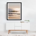 thumbnail image 3 of Morning Glow on Ocean Waves 02 - Ocean City Maryland Photography Ocean Beach Waves Sunset Seascape Coast Water Black Framed Wall Art Print 8 x 10 inches, 3 of 4