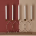 thumbnail image 1 of Candelabro de metal modelo casa nórdica hogar decoraciones creativas moderno simple hogar mesa de comedor candelabro adornos, 1 of 5
