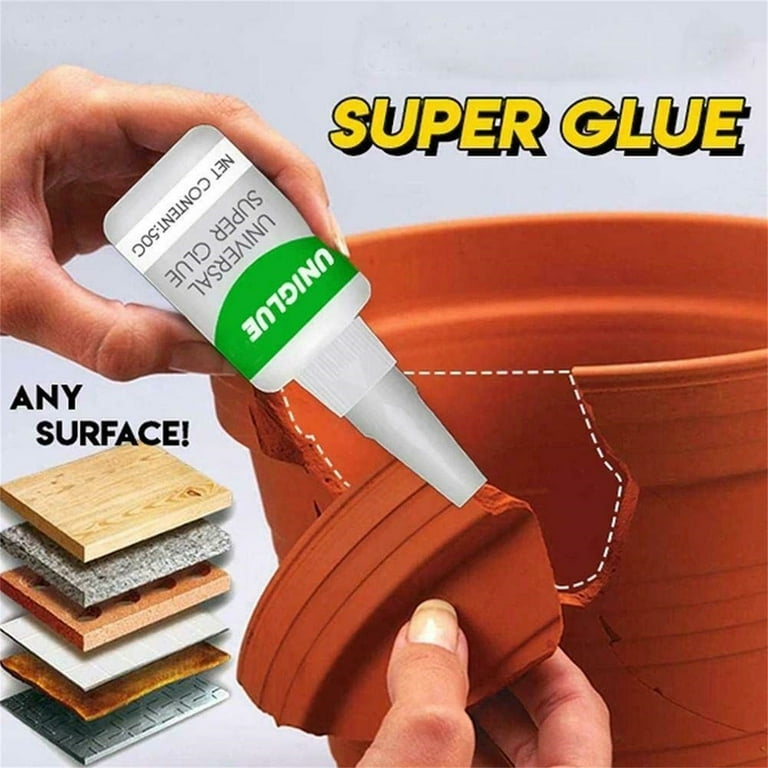 Fridja 50ml Welding High-Strength Oily Glue - Uniglue Universal Super Glue,Pack of 2, Clear