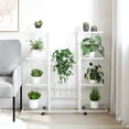 thumbnail image 3 of vidaXL 37.2"x9.6"x36" 6-Tier White Iron Plant Stand with Rust Resistant, 3 of 6