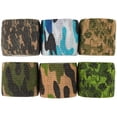 thumbnail image 6 of 12-Rolls Self Adherent Bandage Wrap, Vet Tape - 2 in x 5 Yds Breathable, Elastic Cohesive Wrap Tape for Wrist, Swelling, Sports, Tattoo (Camo Designs), 6 of 8