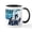 White/Black Inside, variant on CafePress - Swim Bike Run Mug - 11 oz Ceramic Mug - Novelty Coffee Tea Cup