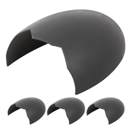 BESTYASH 4Pcs Easy to Clean Black Reptile Shelters for Terrarium Snake Lizard Habitat