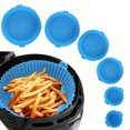 thumbnail image 2 of Homelife 6Pcs Air Fryer Silicone Pot Set BPA-Free Food-Grade Air Fryer Liners 6 Sizes Reusable Air Fryer Tray Liner for Various QT Air Fryers, 2 of 10