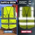 thumbnail image 3 of Chaleco de seguridad NEIKO High Visibility Class 2 Neon Yellow XL, 3 of 7