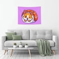 thumbnail image 5 of Kdxio Corgi In Sushi Roll Wall Hanging Tapestries Banner For Bedroom College Dorm Home Living Room Party Decor 29X37 In, 5 of 8