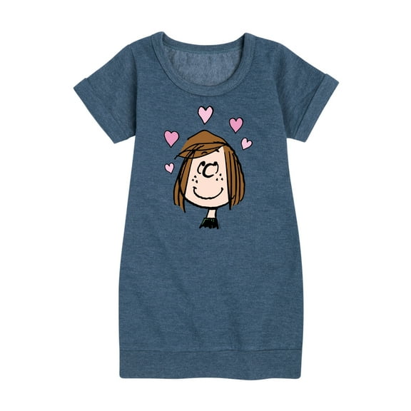 Peanuts - Patty Valentines - Toddler & Youth Girls Fleece Dress