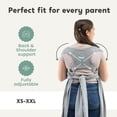 thumbnail image 5 of Cuddlebug CuddleCarry™ Portabebés híbrido: portabebés liviano y fácil de usar, transporte frontal, portabebés ajustable para recién nacidos y niños pequeños, diseño elástico y ergonómico de manos libr, 5 of 5