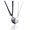 black+silvercombination, variant on EIGTHTAIL 2Pcs Couples Necklace Matching Necklace for Couples Alloy Magnetic Heart Shape Pendant Necklaces Meaning that You‘re Eternal Love Between Each Other Silver + Silver Combinati