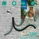 thumbnail image 2 of Adaptador de grifo de baño de pared con filtro de malla, extensor de grifo de latón universal, adaptador de manguera de agua flexible con rotación de 360°, negro (longitud total 50 cm), 2 of 5