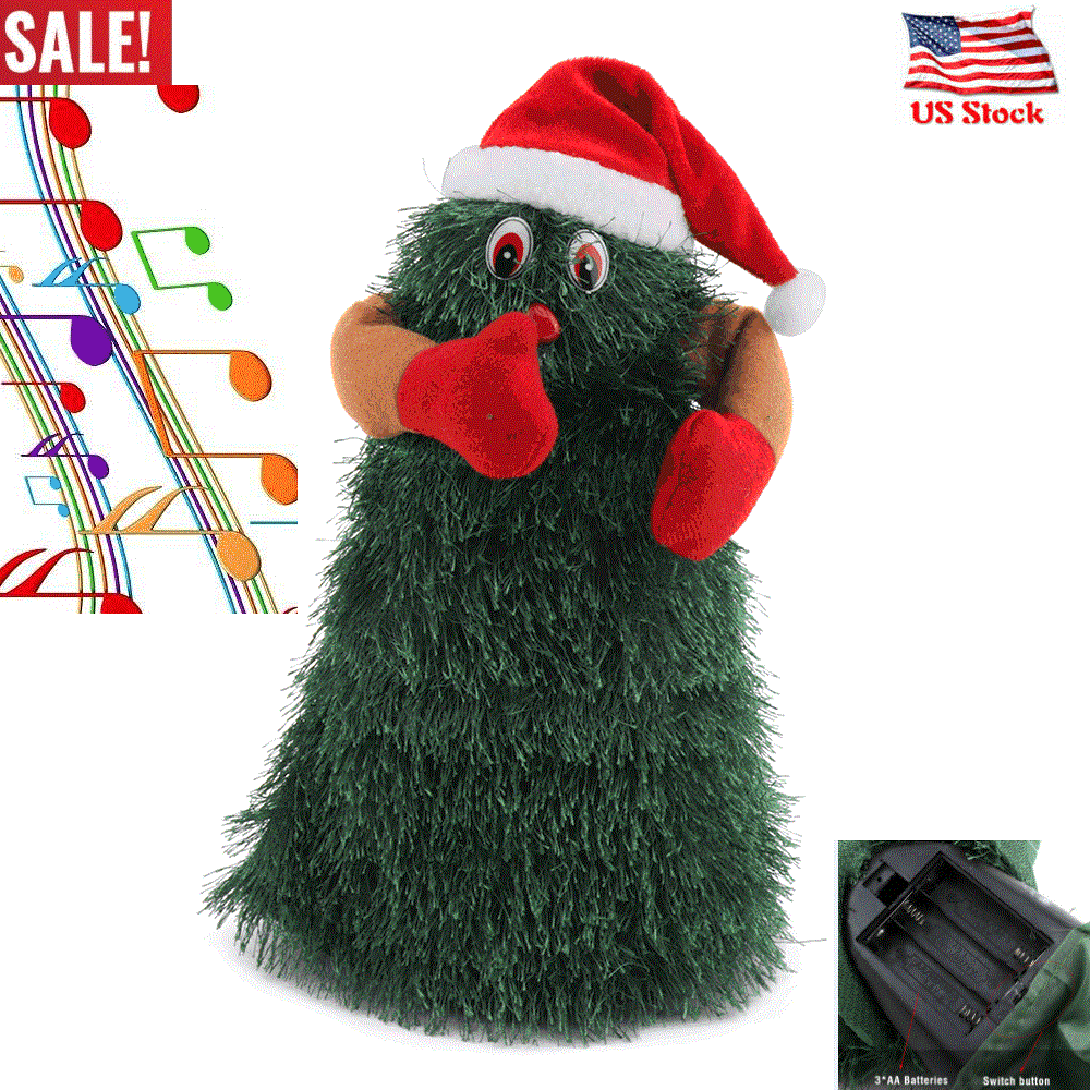 Musical Santa Claus Christmas Toy Dancing Singing Christmas Tree Doll
