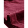 thumbnail image 6 of Agnes Orinda Women's Plus Size Festival Party Velvet Curvy Fall Winter Babydoll Blouse 1X Burgundy, 6 of 7