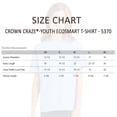thumbnail image 4 of Crown Craze® Youth Ecosmart Short Sleeve T-Shirt, 50/50 Cotton/Polyester Classic Fit Crew Neck Tee (Deep-Red, L), 4 of 6