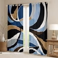 thumbnail image 2 of Manfei Blue Stripes Blackout Curtains Set of 2 (52x84 Each) for Adult, Circle Abstract Ombre Window Curtains, Chic Geometric Curtains and Drapes, Window Curtains Bedroom Decor, 2 of 6
