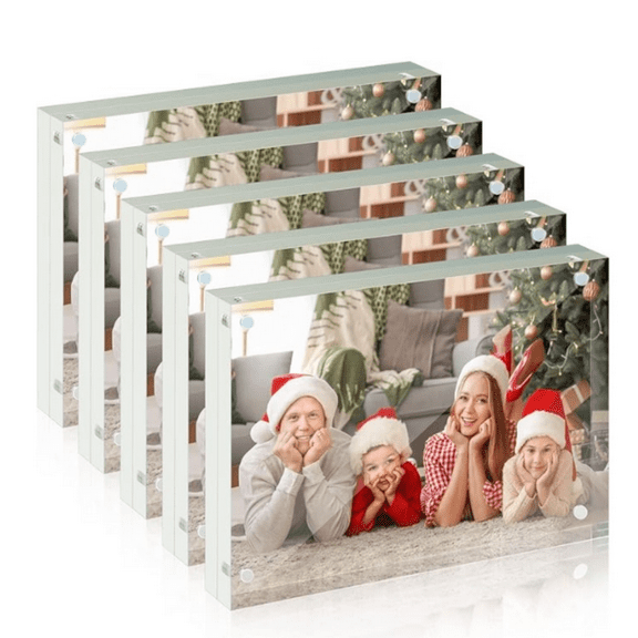 5x7 Acrylic Photo Frame 5Pack Premium Acrylic Photo Frame Magnetic Picture Frames Clear