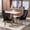 Black and Chrome, variant on JESTOP Velvet Upholstered Nailhead Dining Chair Set of 2, Kitchen & Dining Room Chairs, Tufted Dining Chairs, Stainless Steel Plating Legs