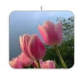 thumbnail image 5 of Iauyy Dish Drying Mat for Kitchen Counter, Super Absorbent & Hanging 16x18 / 18x24 Inch (S/M) with Dewdrops on The Petals, 5 of 8