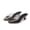 Black, variant on Newly Designed Fish-mouth Pleated Chunky Heel Sandals, Women's Casual Crystal Jelly Sandals
