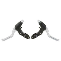 Bike Cantilever Alloy Brake Lever Set 228-AD Black/Chrome. bike part, bicycle parts.