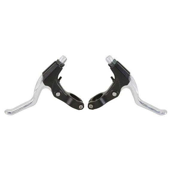 Bike Cantilever Alloy Brake Lever Set 228-AD Black/Chrome. bike part, bicycle parts.