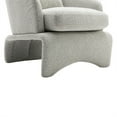 thumbnail image 6 of Modern Accent Chair, Fabric Upholstered Single Sofa Chair Comfy Leisure Chair for Living Room Bedroom, Light Grey, 6 of 7