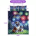 thumbnail image 5 of Happy New Year Bulldog Family Cheer Winter Midnight Firework Quilt Bedding Set Dog Lover Gifts Idea 1 Blanket Bed Cover 2 Pillowcases - 02025, 5 of 5