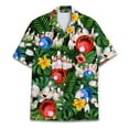 thumbnail image 2 of Retro Tropical Bowling Hawaiian Shirt For Men Vintage Aloha Bowling Mens Hawaiian Shirts Short Sleeve Button Down Shirt Men, 2 of 7