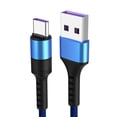 thumbnail image 2 of Cagogo USB C Cable, 5A Fast Charging Nylon Braided USB 3.0 Cable for Phone, Durable 1Meter Type C Charger Cord for Android Phone Tablet, High Speed Data Sync Charging Cable for Home Office Car, 2 of 2