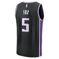 thumbnail image 3 of Men's Fanatics De'Aaron Fox Black Sacramento Kings Fast Break Replica Player Jersey - Icon Edition, 3 of 3