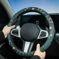 thumbnail image 3 of Vintage Flowers Steering Wheel Cover Auto Steering Wheel Protector, Anti-Slip, Breathable, Absorbing Sweat, Universal Car Accessories 14.5–15 inch,Fit for Most Car, Trucks, SUV, 3 of 10