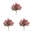 thumbnail image 1 of Yuarrent Ramo de flores artificiales Cabezas falsas Rosas Manojo casero Type7 NO7, 1 of 6