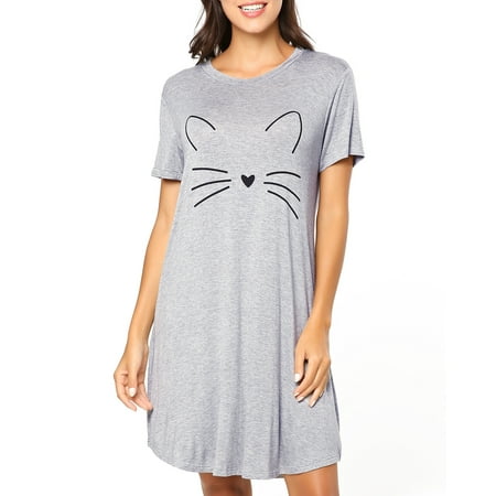 

2020 New Cross-Border Supply Letter Print Dress Mercerized Cotton Skin-Friendly Pajamas Pajamas