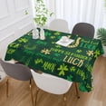 thumbnail image 6 of Coolnut Green Patricks Day Fabric Rectangle Tablecloth - Waterproof and Wrinkle-Resistant Table Cloth 60x90 Inch Table Cover for Indoor & Outdoor Dining House Decor, 6 of 7