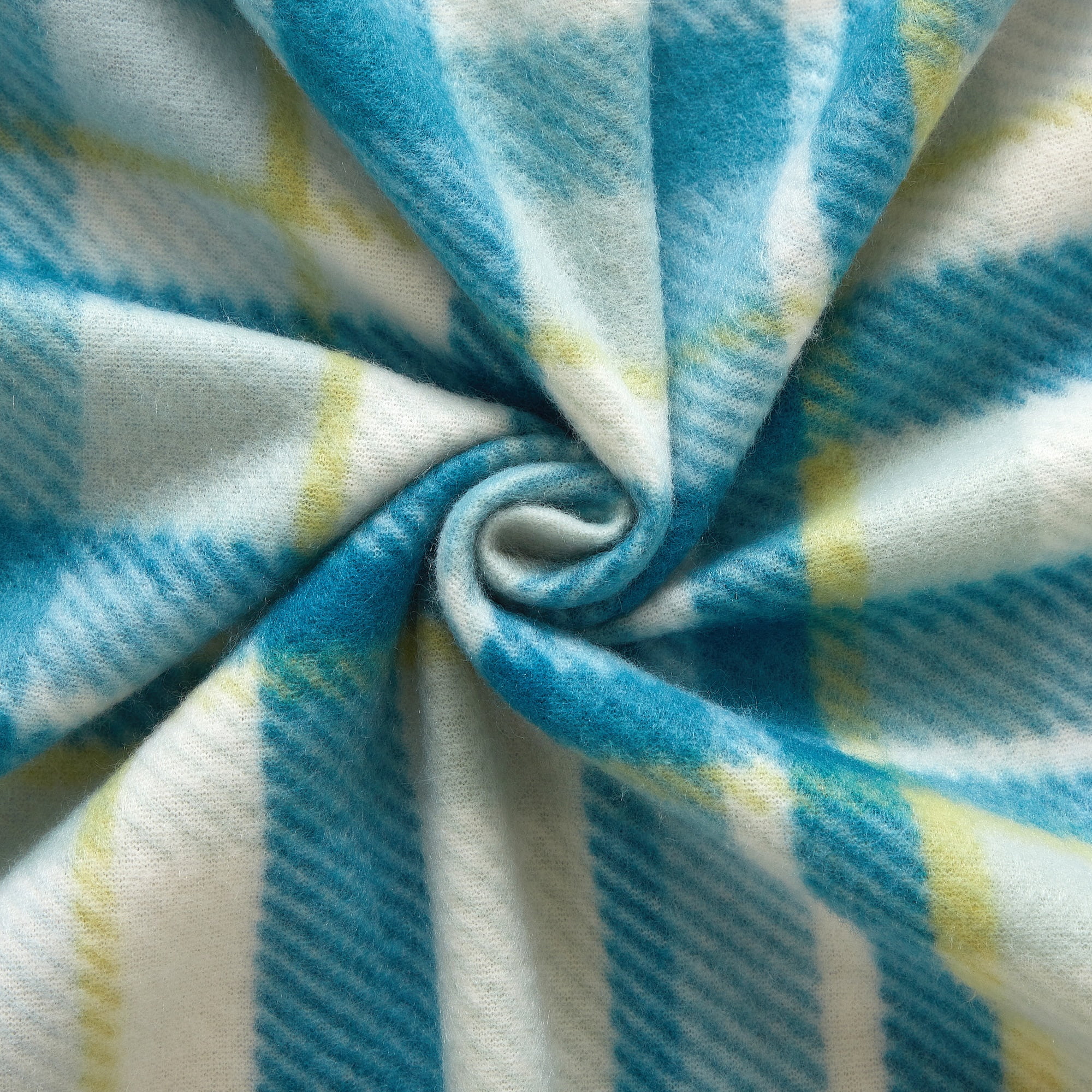 Mainstays Cozy Fleece Throw Blanket Teal Plaid 50" x 60", All Ages