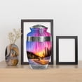 thumbnail image 4 of MUKTIVE Northern Lights Cremation Urn, Human Ashes for Women, Decorative Purple Urns for Men, Large Memorial Urn for Parents, Decorative Car Funeral Urns, 10 Inch, 4 of 7