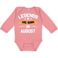thumbnail image 3 of Inktastic Legends Are Born in August Boys or Girls Long Sleeve Baby Bodysuit, 3 of 5