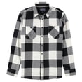 thumbnail image 1 of American Rag Mens Check Button Up Shirt, White, Medium, 1 of 2