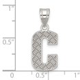 thumbnail image 3 of Collier Pendentif Monogramme Initiale Lettre C en Argent Sterling 925, 3 of 8