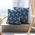 thumbnail image 6 of LALILO Throw Pillow Covers Pencil Ethnic With Navy Blue And Cream Cushion Cover 18" x 18", 3783 Pack, 6 of 6