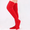 thumbnail image 2 of LckLvx Women's Cable Knit Over The Knee Socks Warm Thick Tall Thigh High Stockings Long Winter Leg Warmers, 2 of 5