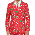 thumbnail image 3 of Traje Navideño Rev Elegante Rojo, 3 of 3