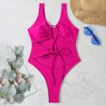 thumbnail image 6 of Sngxgn Women's Swimsuit Tummy Control Bathing Suits Vintage Retro Push up Swimwear(RD2,L), 6 of 7