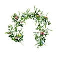 thumbnail image 2 of perfeclan Easter Garland Artificial Easter Egg Garland Seasonal Decoration with Butterflies Spring Garland Greenery Garland for Holiday A, 2 of 9