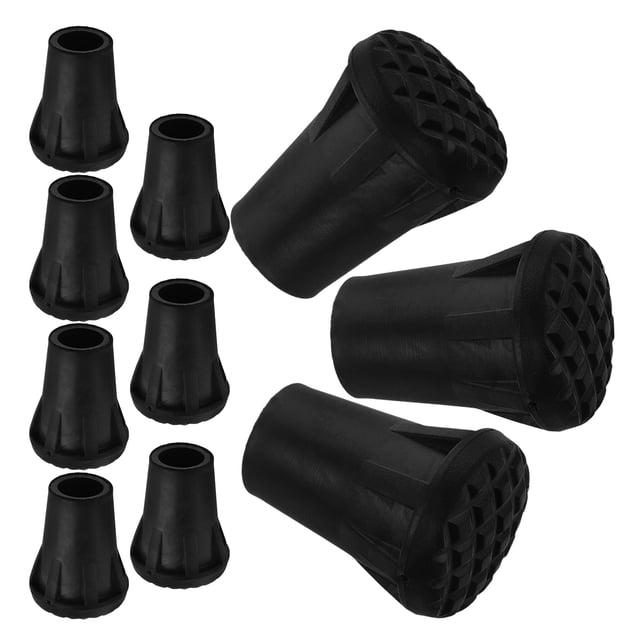 TABLZONE 10 Pcs Embouts en Caoutchouc Tpr Type Canne pour Accessoires de Randonnée et de Randonnée
