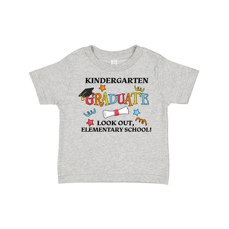 

Inktastic Kindergarten Graduate Look Out Elementary School! Gift Toddler Boy or Toddler Girl T-Shirt