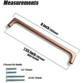 thumbnail image 3 of Goo-Ki 6 Pack 7.6"(192mm) Hole Center Cabinet Pulls Antique Copper Cabinet Handle Retro Drawer Handle Wardrobe Cabinet Hardware, 3 of 6