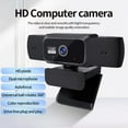 thumbnail image 3 of 1080P Webcam with mic, Noise Cancellation, Wide-Angle Lens, Auto Light Correction, Plug &  USB Webcam for Laptop, Desktop, PC, , Zoom, Skype, Streaming, 3 of 7