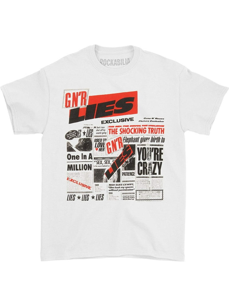 Guns N Roses Men's Lies Short Sleeve T Shirt - Walmart.com